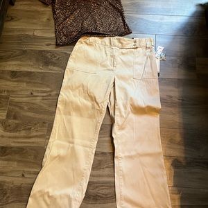 Ladies Boot cut pant with leopard top